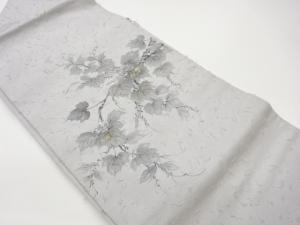 作家物　ひげ紬金彩葛模様名古屋帯